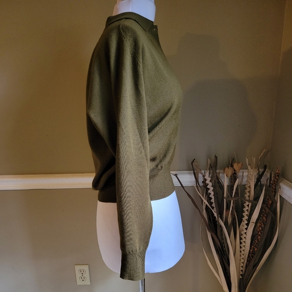 Lord & Taylor Green Pullover Sweater Large - Picture 3 of 10